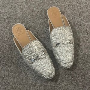 Tory Burch Glitter Slides